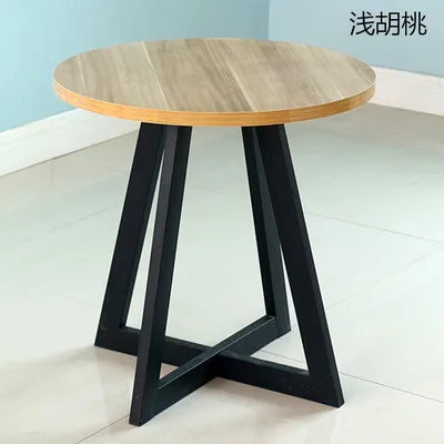 60D x H 75cm walnut Современный минималистичный Повседневный журнальный столик, круглый стол маленького размера, стол для разговора, стол для приема - Цвет: 60D x H 75cm walnut