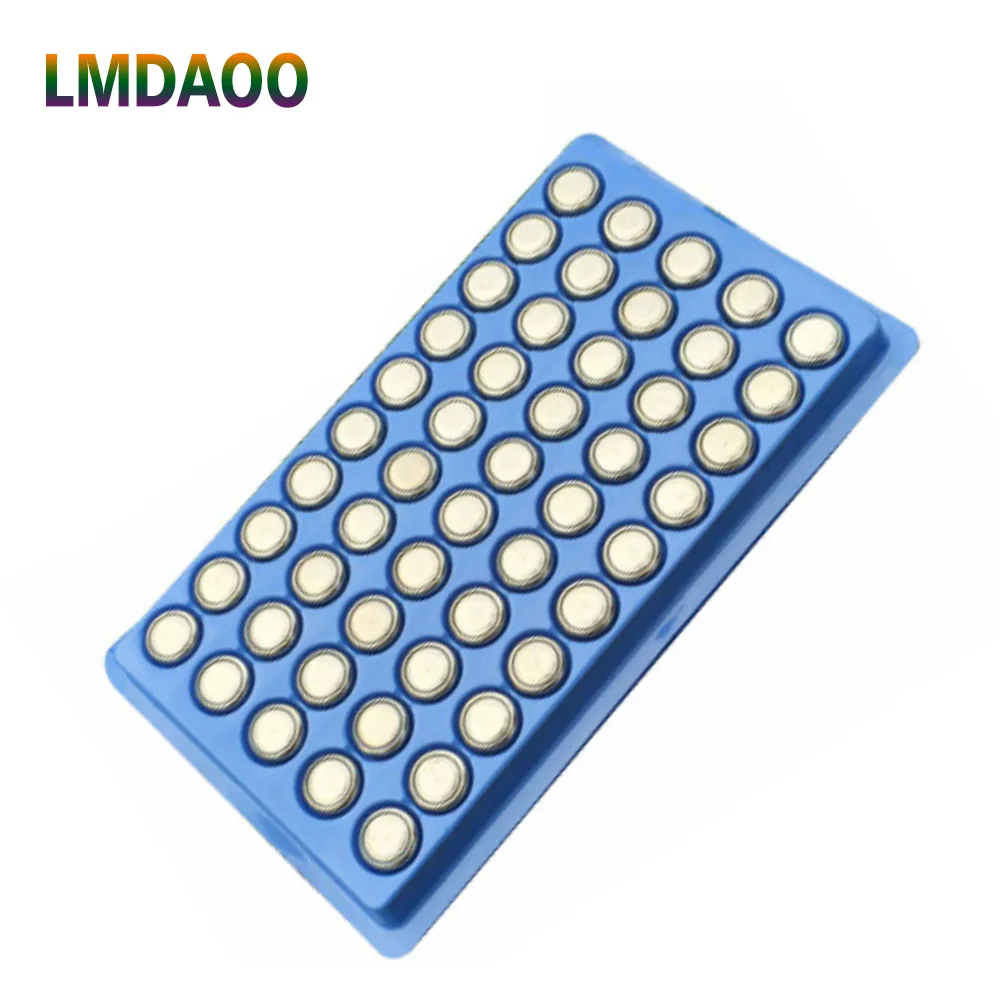 

50Pcs LR44 357A A76 303 AG13 SR44SW SP76 L1154 RW82 RW42 1.5V Battery LR44 Alkaline Button Cell watch toys Batteries