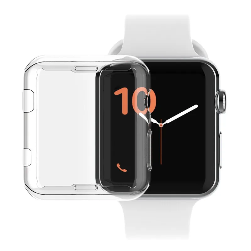 For Apple Watch Case TPU Screen Protector All-around Protective Ultra-thin Cover for iWatch Series 3 2 1 Watch Accessories For Apple Watch Case TPU Screen Protector All-around Protective Ultra-thin Cover for iWatch Series 3 2 1 Watch Accessories
