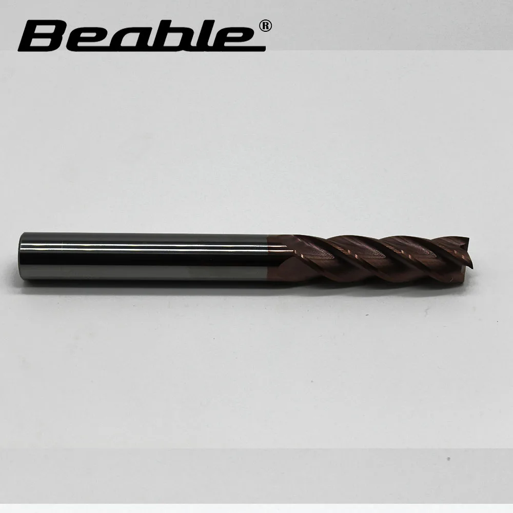 

Beable tools 16*16*55*150 4 Flute 6mm end mill HRC55 end mills carbide cnc milling cutter cutters for metal milling tools