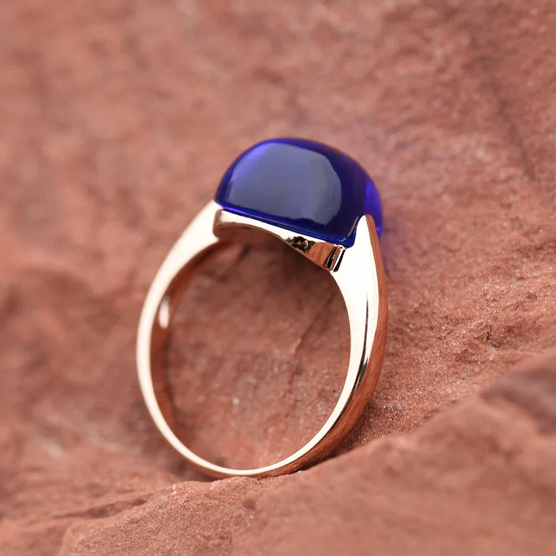 rose gold deep blue