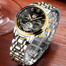 LIGE Top Brand Luxury Men s Sports Watches Men Waterproof mechanical Watch Man Full Steel Military
