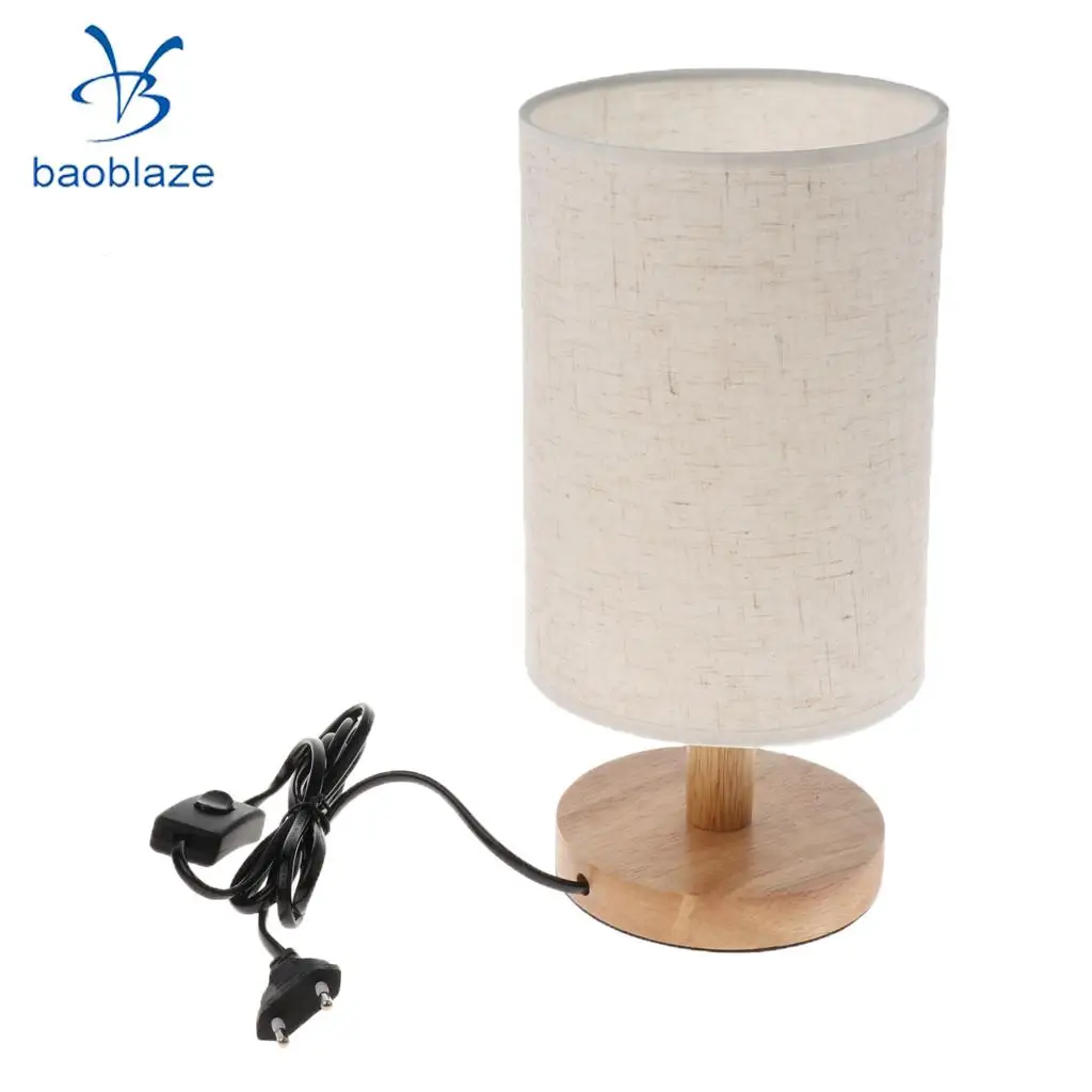 Baoblaze EU Standard Bedside Lamp Light Shade Cover Fabric Lampshade Bar Cafe Bedroom Office Study