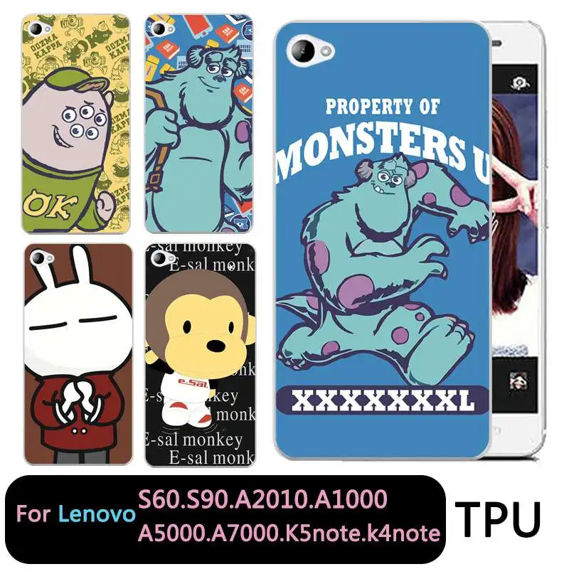 Qmswei Мягкий ТПУ Прозрачный чехол для телефона lenovo S60 S90 A2010 a1000 a5000 A7000 k5note k4note k3note