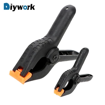 

DIYWORK 2" 4" Plastic Toggle Clamps Woodworking Spring Clip A-shape for Photo Studio Background Clamp Heavy DIY Hand Tools