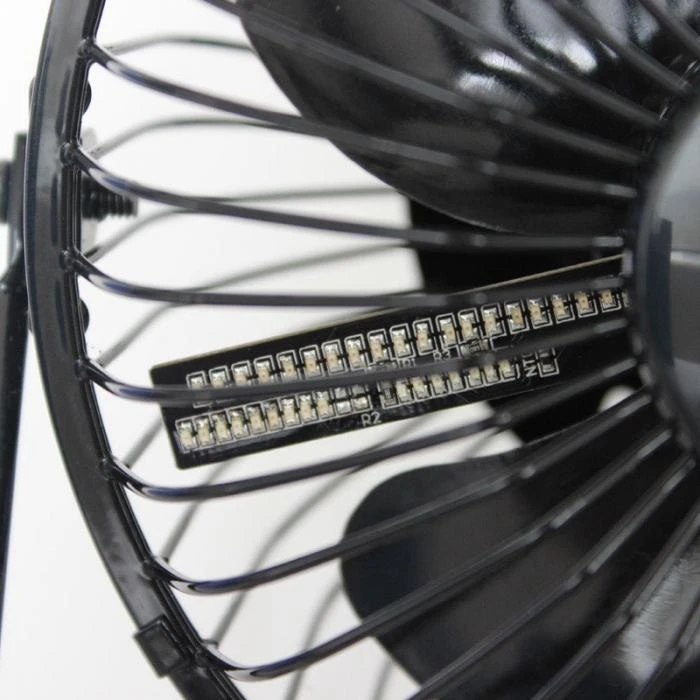 Новинка,, Usb Led часы, мини вентилятор с индикацией температуры в реальном времени, настольный вентилятор 360 охлаждения для дома и офиса