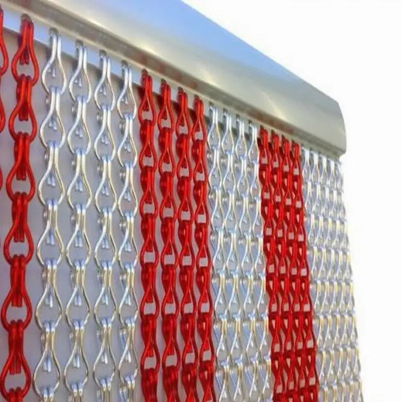 Алюминиевая занавеска из звеньев цепи для отделки комнаты|chain link curtain|aluminum chain