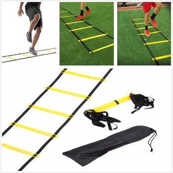 

Durable 6 12 18 Rung Agility Ladder for Soccer Football Speed Training Fitness Bodybuilding