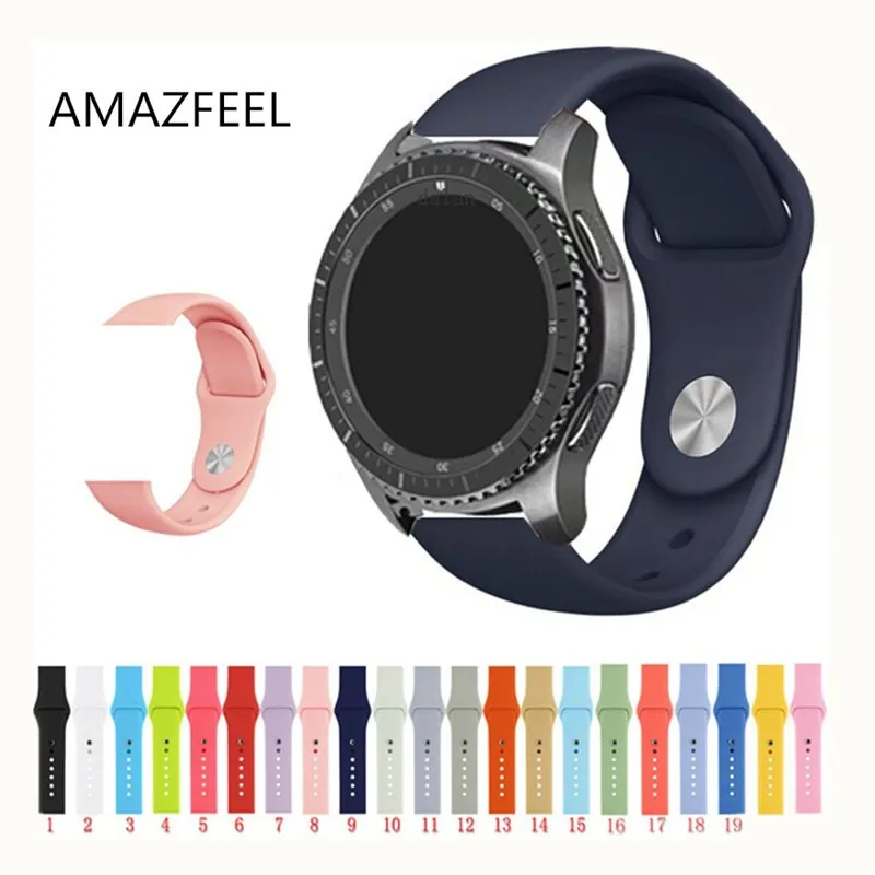 AMAZFEEL Pure Colorful silicone Wrist Strap for xiaomi Huami Amazfit Pace Youth Smart Watch Replacement band 22mm strap | Электроника