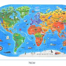 Английское издание детская карта мира головоломка модель 100 штук человеческих географии головоломка