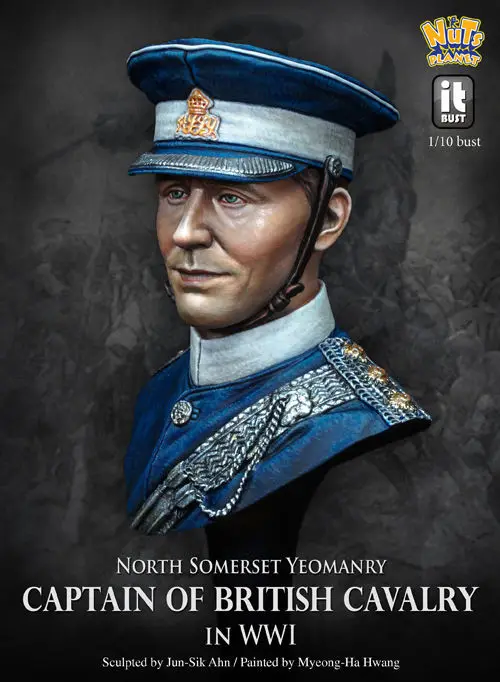[Loong Way Miniatures] NutsPlanet капитан британской конницы, WW1 Бюст Смолы миниатюрный