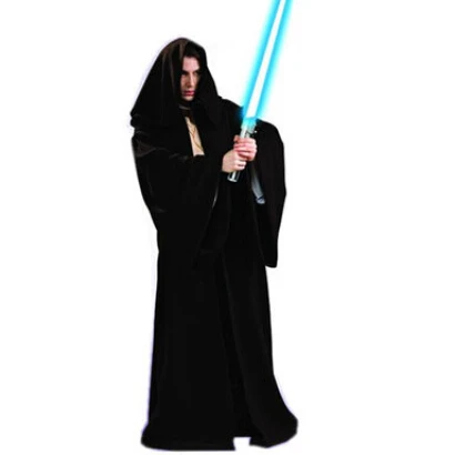 

Star Wars Darth Vader Cosplay Jedi Black Robe Cloak Cape Halloween Men Darth Vader Costume
