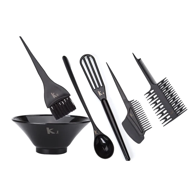 Noir Couleur Professionnel Cheveux Teinture Brush Set Coloration Des