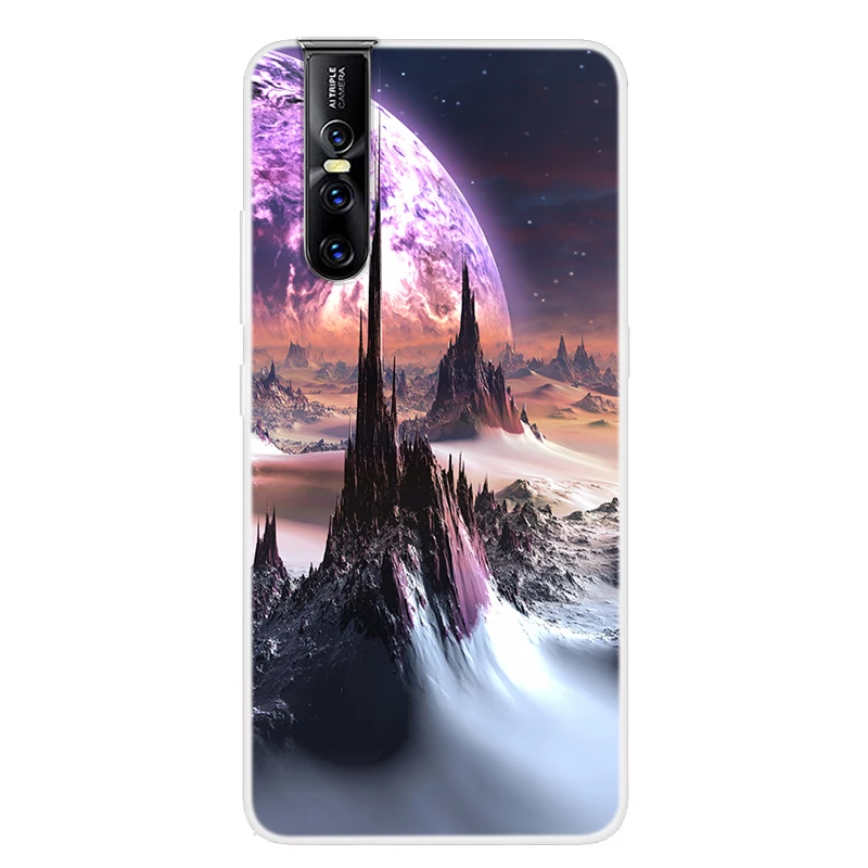 B For Vivo V15 Pro Case 6.23'' Soft Silicone Phone Case For Funda Vivo V15 Pro Case V15Pro V 15 Pro Cover TPU Clear Fashion Slim