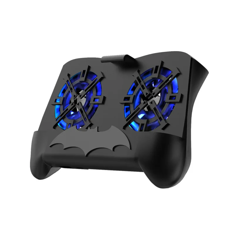 

Game Pad Mobile Phone Cooler Cooling Gamepad Holder Stand 2500 mAh Power Bank Radiator Mute 2 pcs Fan for 4-6.5 inch Smartphone