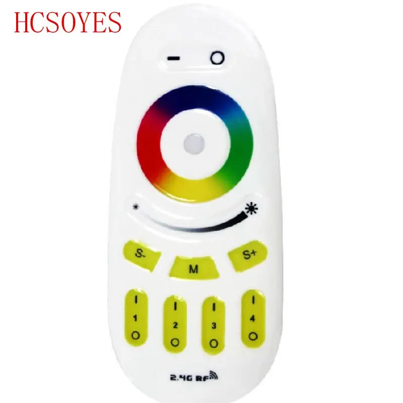 14 клавиш Φ 2 4G 4 зонный RGB сенсорный тональный пульт дистанционного управления для