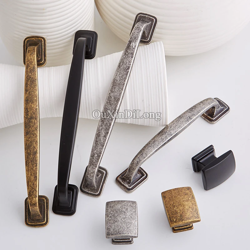 Retro Vintage 2PCS European Antique Cabinet Pulls Cupboard Wardrobe Drawer Dresser TV Wine Kitchen Cabinet Door Handles & Knobs Retro Vintage 2PCS European Antique Cabinet Pulls Cupboard Wardrobe Drawer Dresser TV Wine Kitchen Cabinet Door Handles & Knobs