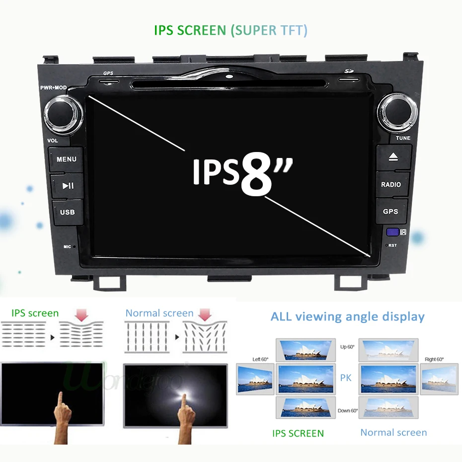 Discount DSP IPS SCREEN HD 4G 64G Android 9.0 AV Output CAR DVD PLAYER For CRV CR-V GPS navigation radio multimedia player stereo 4