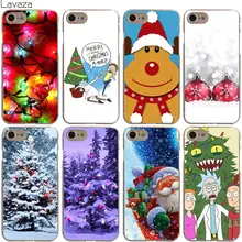 

Lavaza Christmas tree Rick And Morty Case for iPhone XS Max XR X 8 7 6 6S Plus 5 5s se