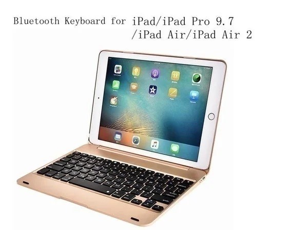 Новое обновление ультра тонкий IPad Pro 9,7 планшетный ПК Bluetooth клавиатура AIR 2 Беспроводная Bluetooth откидная клавиатура