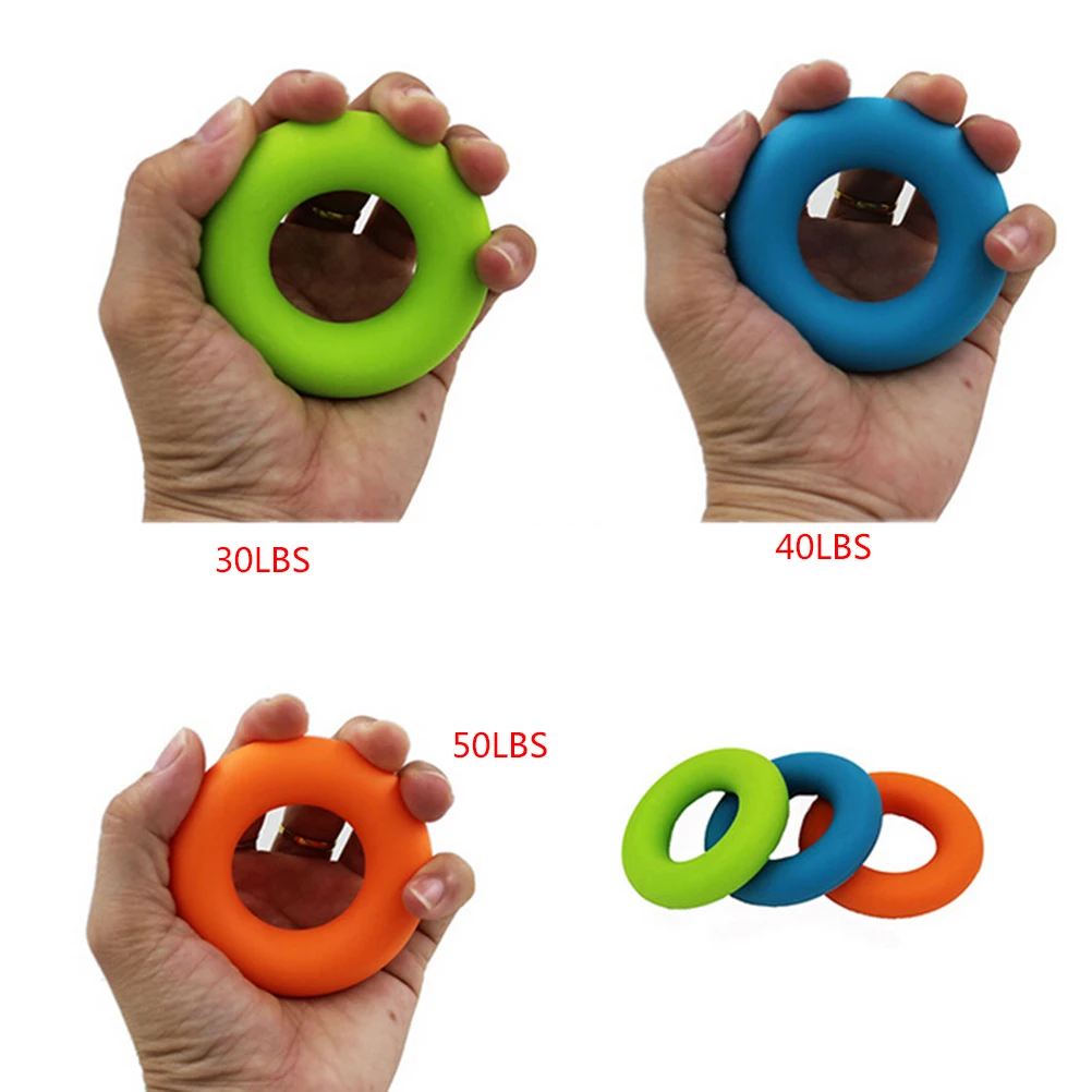 1Pcs 7cm Diameter Strength Hand Grip Ring Muscle Power Training Rubber