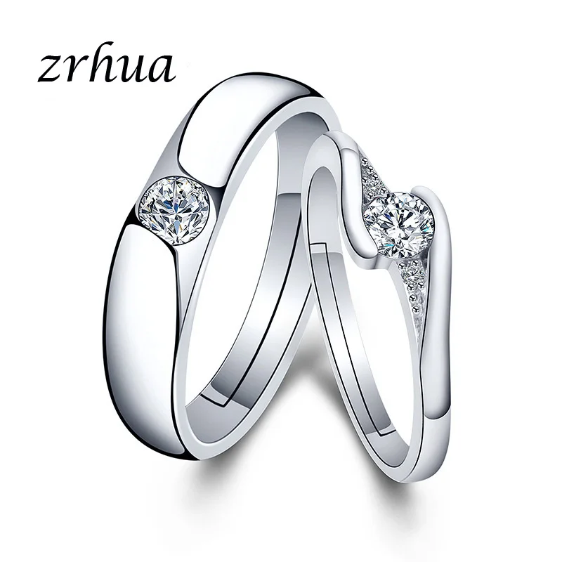 ZRHUA Высококачественная оригинальная кольца из стерлингового серебра 925 для мужчин и женщин, повседневные аксессуары для пальцев, Стерлинговое серебро, ювелирные изделия - Цвет основного камня: 6