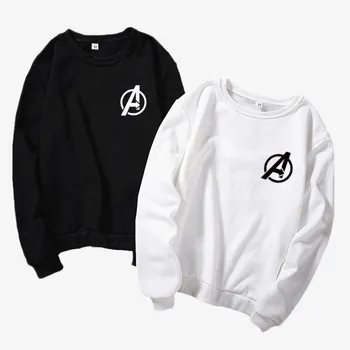 

Universal Sweatshirt Avengers A Logo Sweatshirt Small Logo Faith Sweatshirt Round Neck Long Sleeve Sweatshirt Avengers Costume