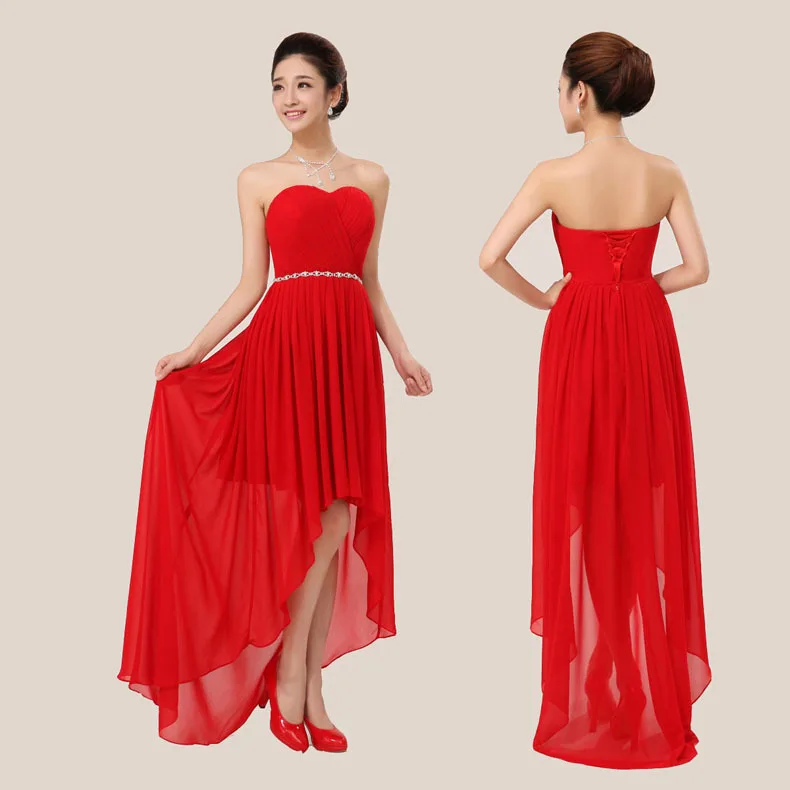 Модест красный розовый синий sweet 16 короткое шифоновое платье без бретелек Милая Высокий Низкий нарядные платья установлены 2018 Размер 2