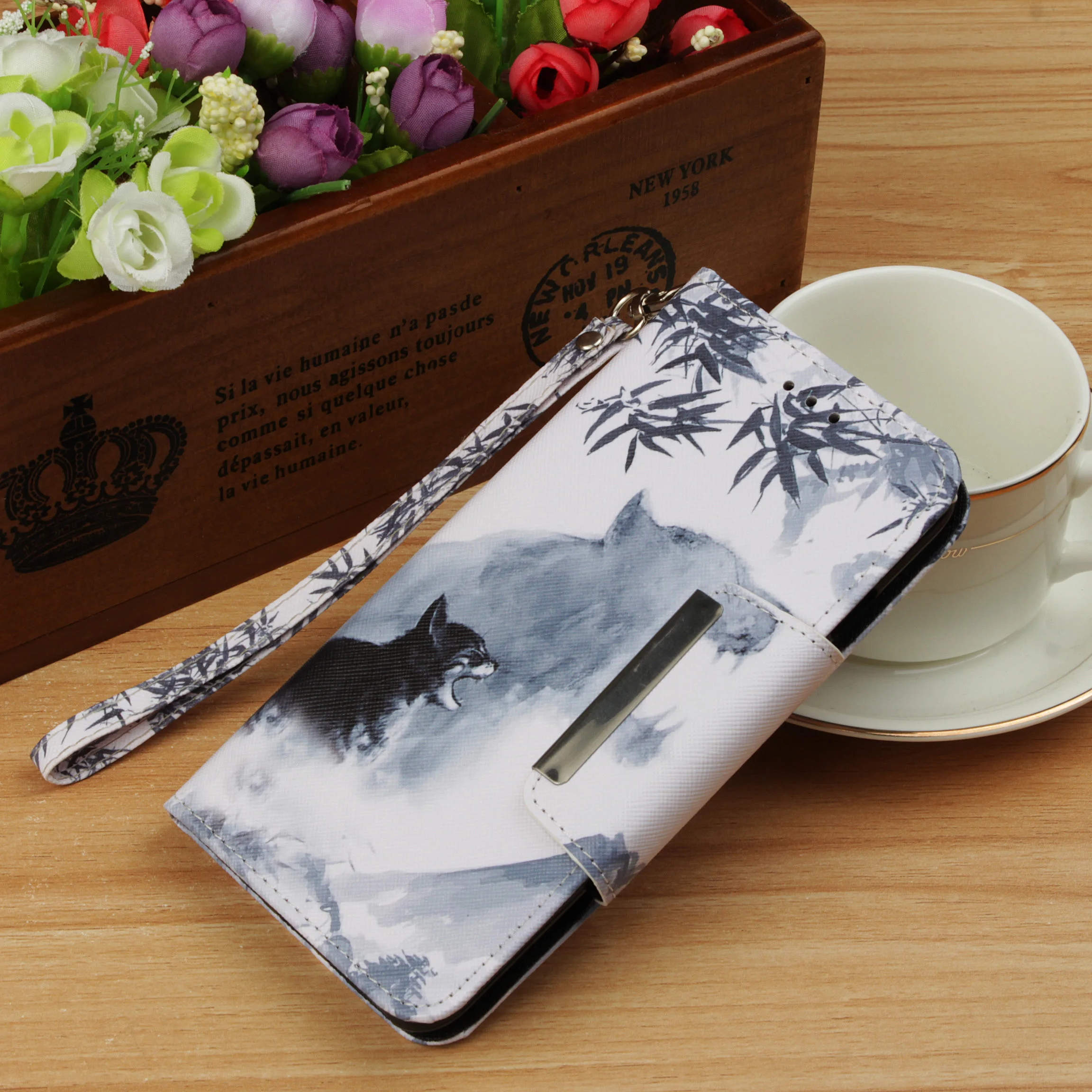 

For Huawei P20 P10 Lite Caae Fashion Flip Leather for Huawa Mate 20 10 Pro Luxury Pu Animal Panda Hoesje Huawei P20 P10 Pro Case