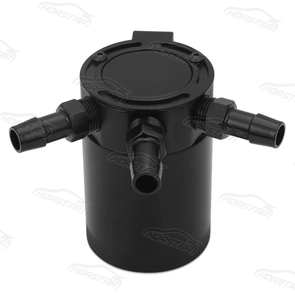 

RACING OIL CATCH TANK SEPARATOR BAFFLED 3-PORT AIR OIL CATCH CAN TANK