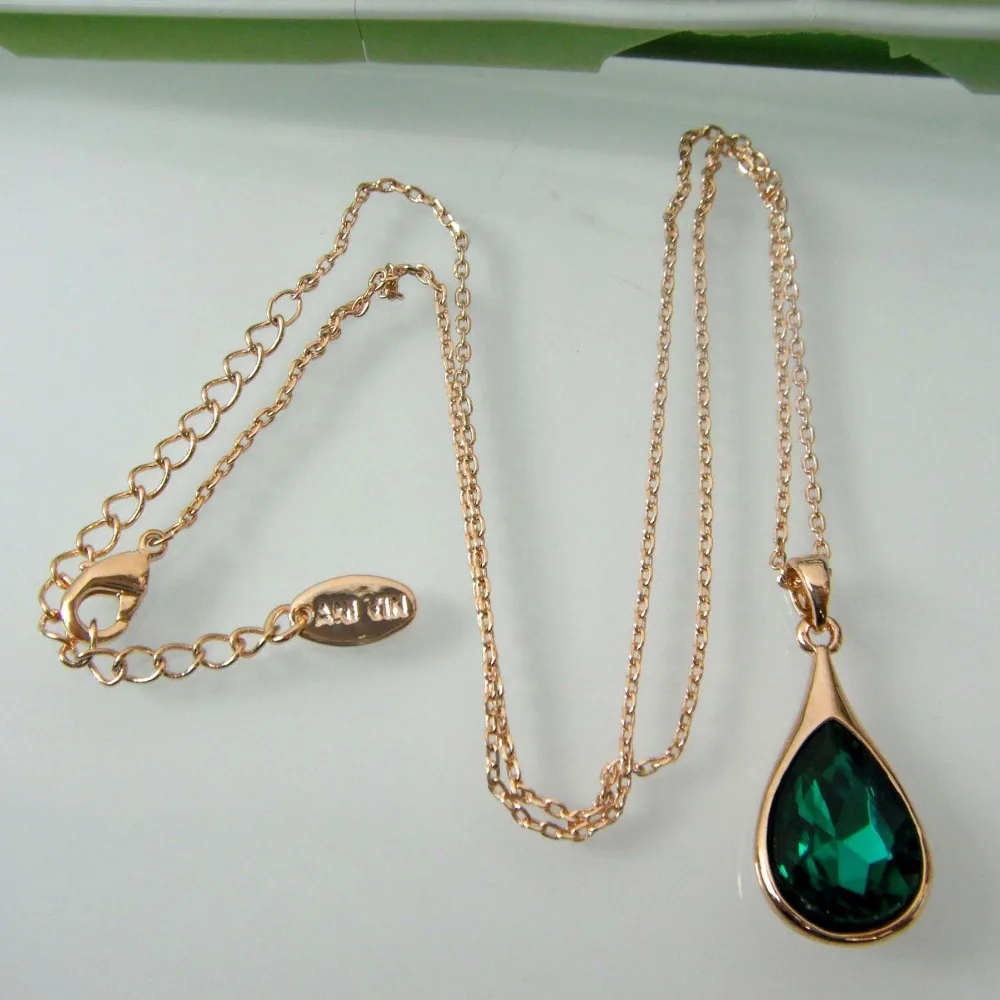Ожерелье с подвеской в виде капли воды Navachi SMTa6303|drop pendant|necklace crystal pendantcrystal |