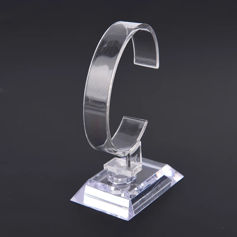 

10 Cm Plastic Wrist Watch Display Rack Holder Sale Show Case Stand Tool Clear Jewelry Packaging Total Height Watch Display Stand