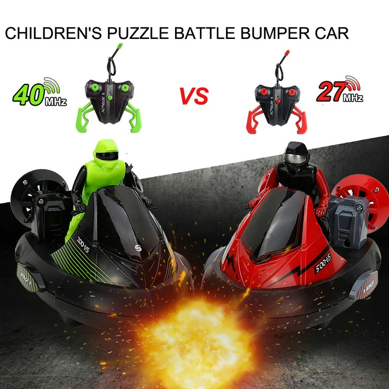

High Speed Set of 2 Stunt Remote Control RC Battle Bumper Cars with Drivers Play Ready-To-Go RC Machine Toy For Boys robot