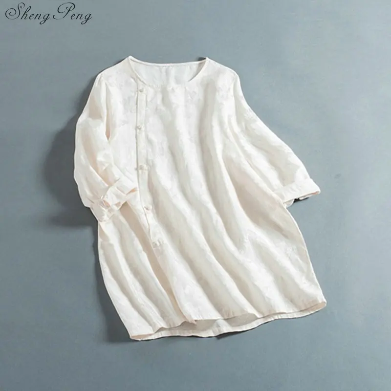 Шанхай Высокое качество традиционное китайское Ципао одежда Блузка женские топы Cheongsams рубашка блузка G168