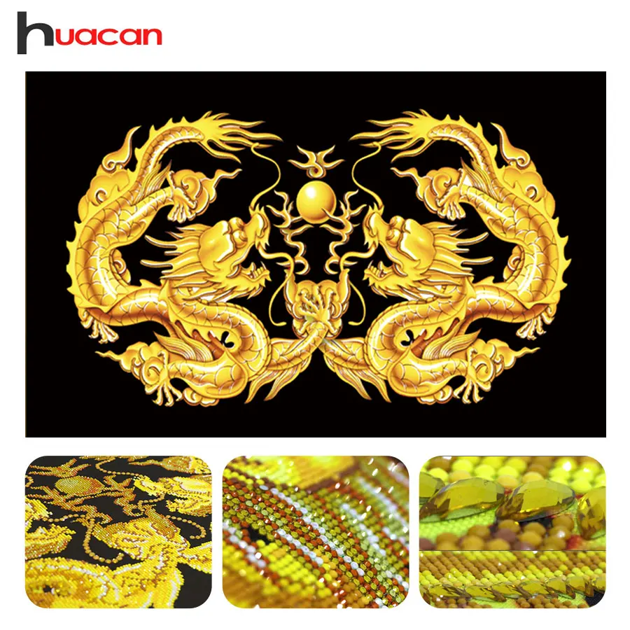 

Diamond Embroidery Dragon Diamond Painting Special Shaped Cross Stitch Animal Pattern Rhinestone Canvas Size 90x60cm Home Decor