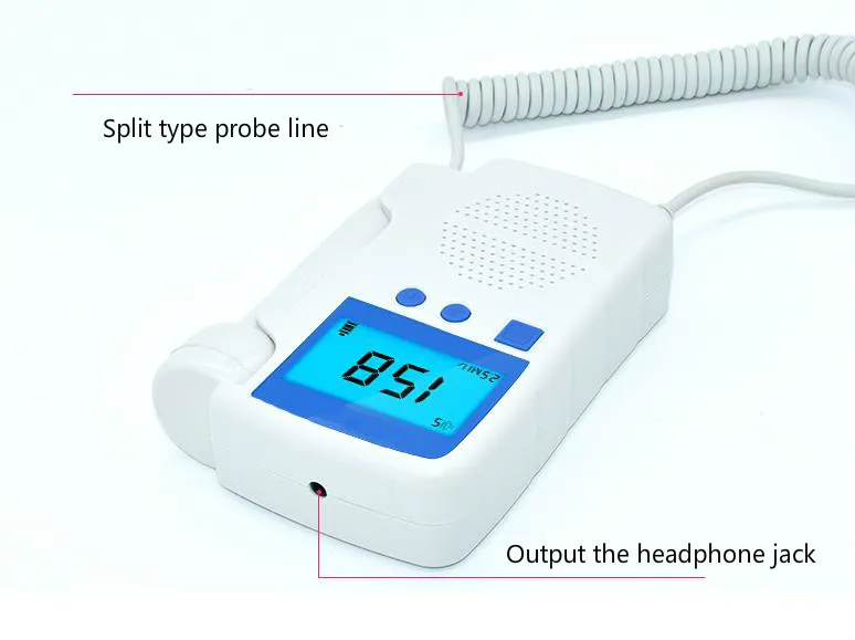 Фетальный допплеровский детектор карманный портативный бытовой беременный ребенок ультразвук сердцебиение звуковой монитор без излучения стетоскоп