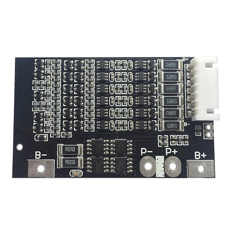 6S Защитная плата для литиевых батарей 22,2 в 25,2 в заряд разряда 18650 Lipo литий-ионный полимер 6 упаковка ячеек BMS с функцией баланса