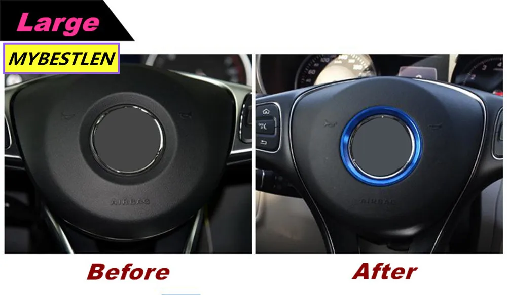 Обложка кольца на рулевое колесо декоративная отделка для Mercedes Benz Новинка B/C/E