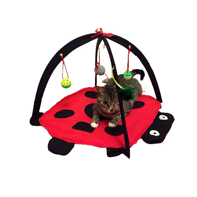 Beetle креативная игрушка для кошек мягкая кровать подвижный игровой коврик маленькая кошка щенок щенка коврик одеяло коврики для дома кресло для домашних животных палатка