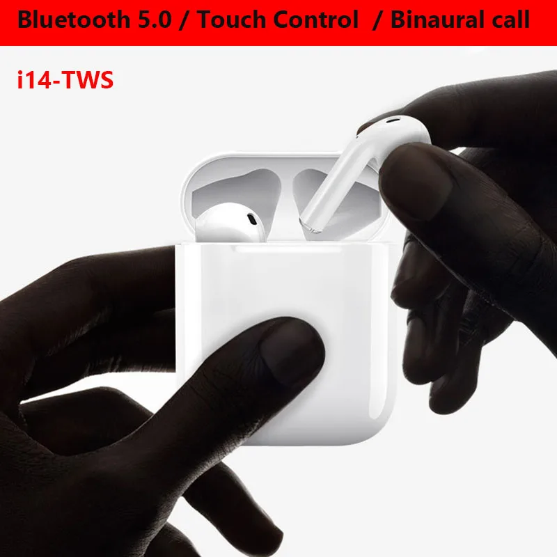 Горячая Распродажа i14 СПЦ мини 1:1 Bluetooth 5,0 гарнитура Спортивный Пот True Беспроводной Touch наушники вызова наушники не airpods PK i12