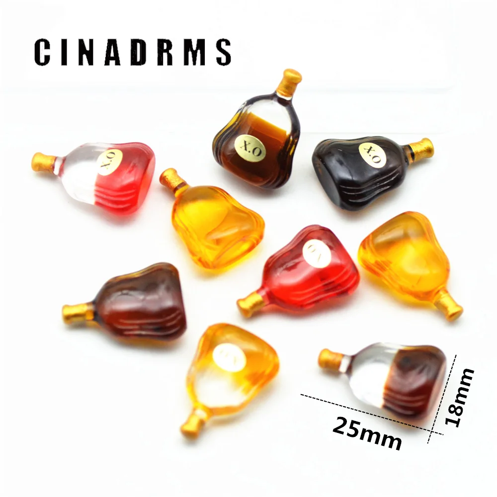 

New Arrival 12PCS 18mmX25mm Resin Wine Bottle Miniatures,Dollhouse Supplies,Decoration Miniatures