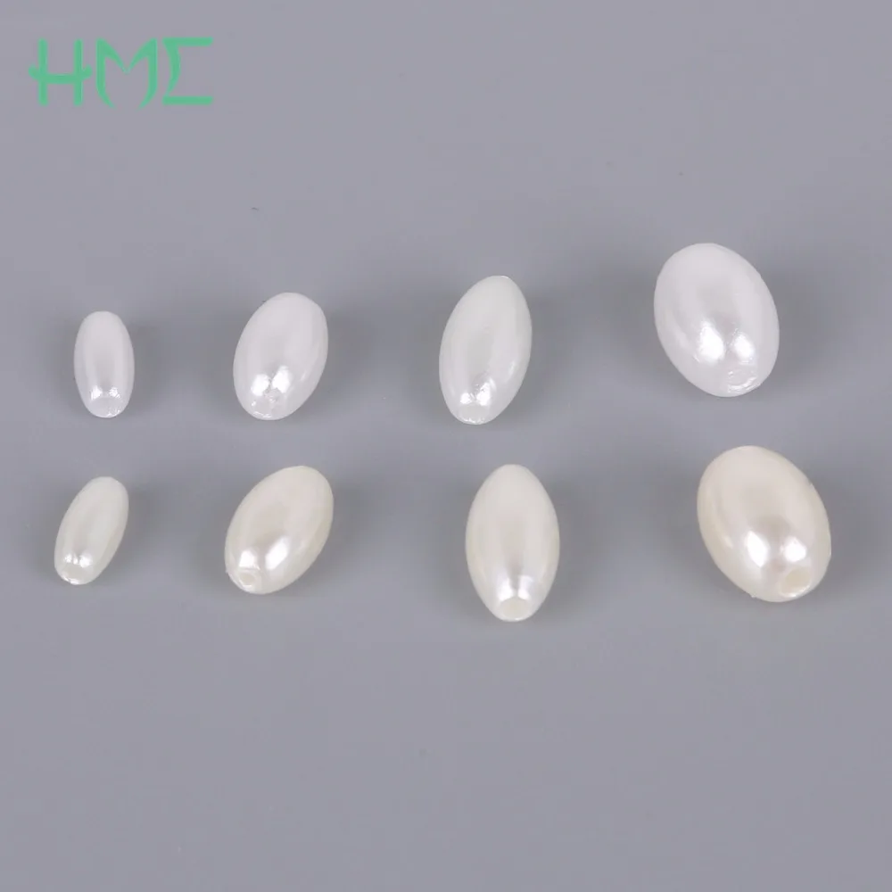 Жемчужина из АБС пластика 4*8/ 6*10/ 6*12/ 8*11 мм|spacer|spacers for braceletsspacer plastic |
