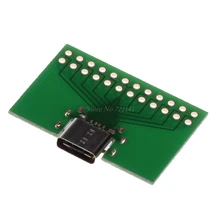 Тип C тестовый штепсельный разъем USB 3,1 адаптер SMT Тип+ ПК плата