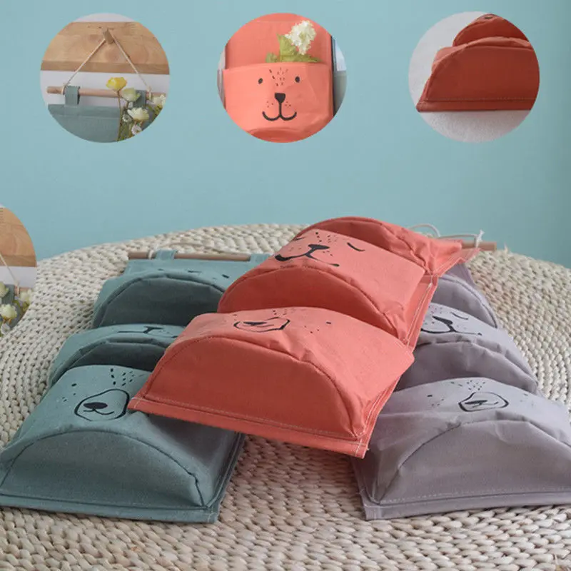 JX-LCLYL Wall Hanging Storage Bags Children Kids Room Linen Closet Stuff Organizer Pouch