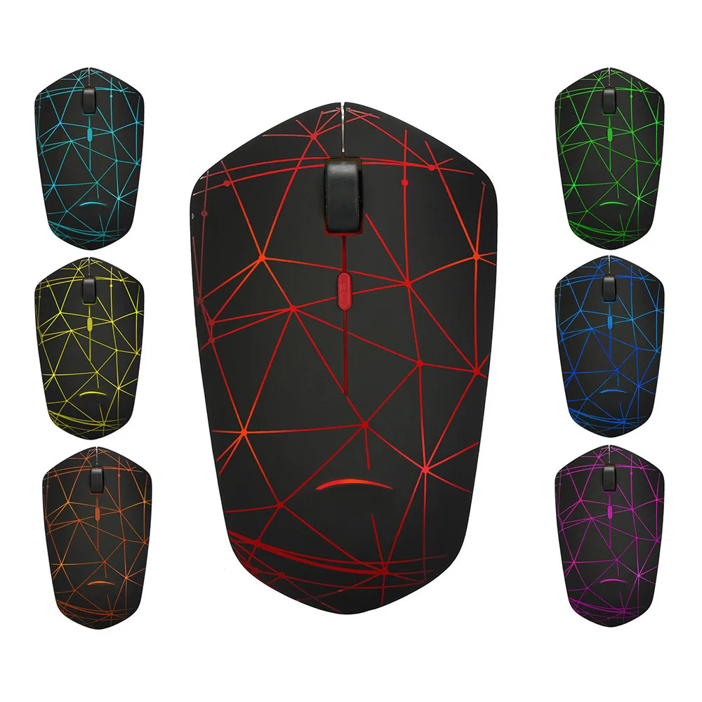

Hot 2.4G Wireless 3 Buttons LED Optical Professional Pro Mouse Gamer Gaming Mice PC Computer Mouse For imac pro macbook Laptop