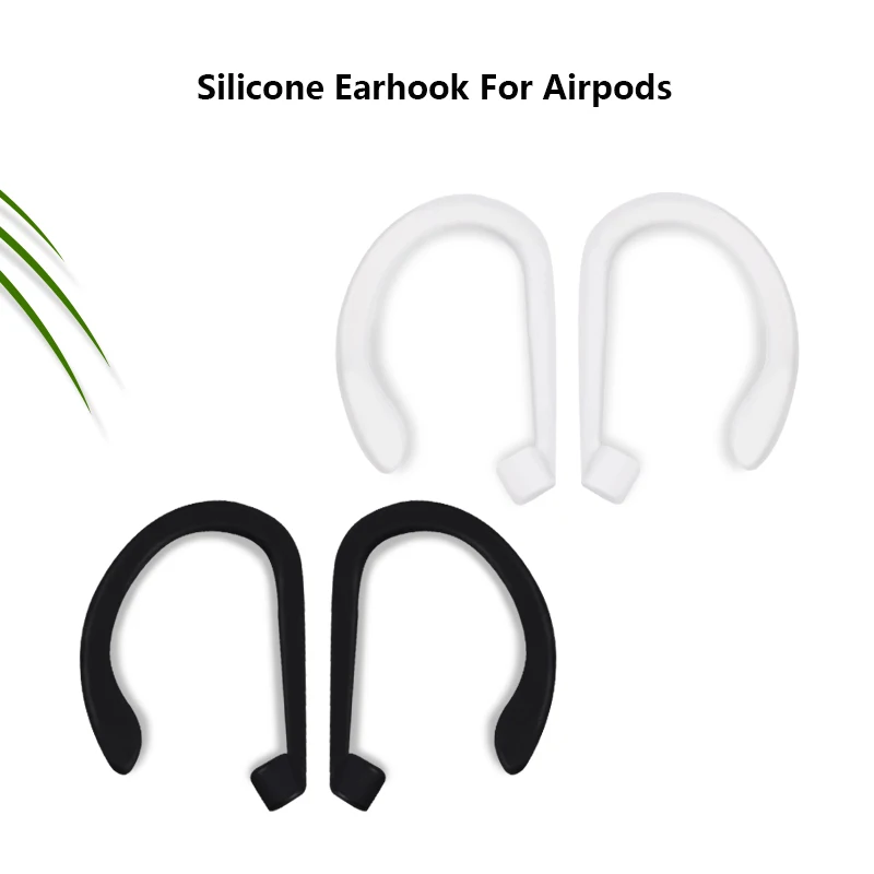 Protective Earhooks Holder Soft Silicone Antislip Ear Cover Hook Earbuds Tips Earphone Silicone Case for AirPods Apple