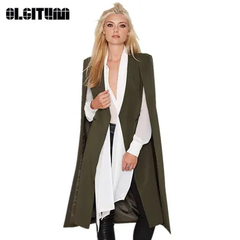 

2020 New Fashion Hot Sale Open Sleeve Cloak Fashion Women Trench Coats Outwears Tops BL009