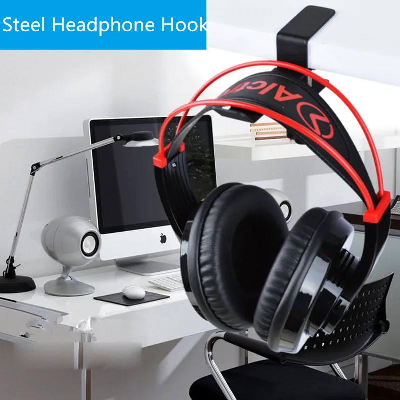 Alctron Steel Headphone Destop Mount Holder Hanger Hook Headset Shelf Rack Earphones Stand Gaming Studio