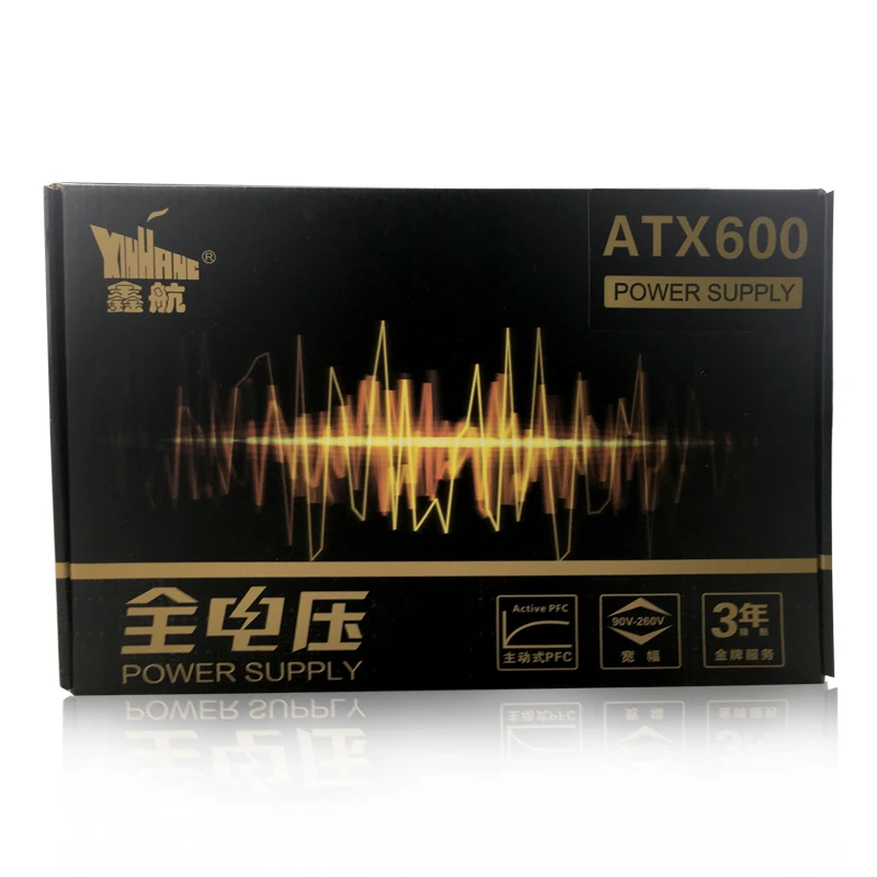 Xinghang 600 واط pc psu امدادات الطاقة الألعاب 120 ملليمتر مروحة هادئة 20/24pin 12 فولت atx امدادات الطاقة btc 600 واط كمبيوتر الألعاب ac الطاقة