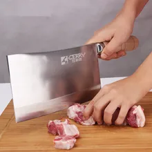 Free Shipping CERRY 4Cr13 Thickening Forged Kitchen Chef Chop Bone Knife Household Cut Bone Cleaver Cooking